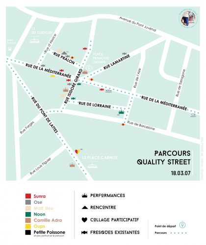 Carte du quartier pour l'expo Quality Street